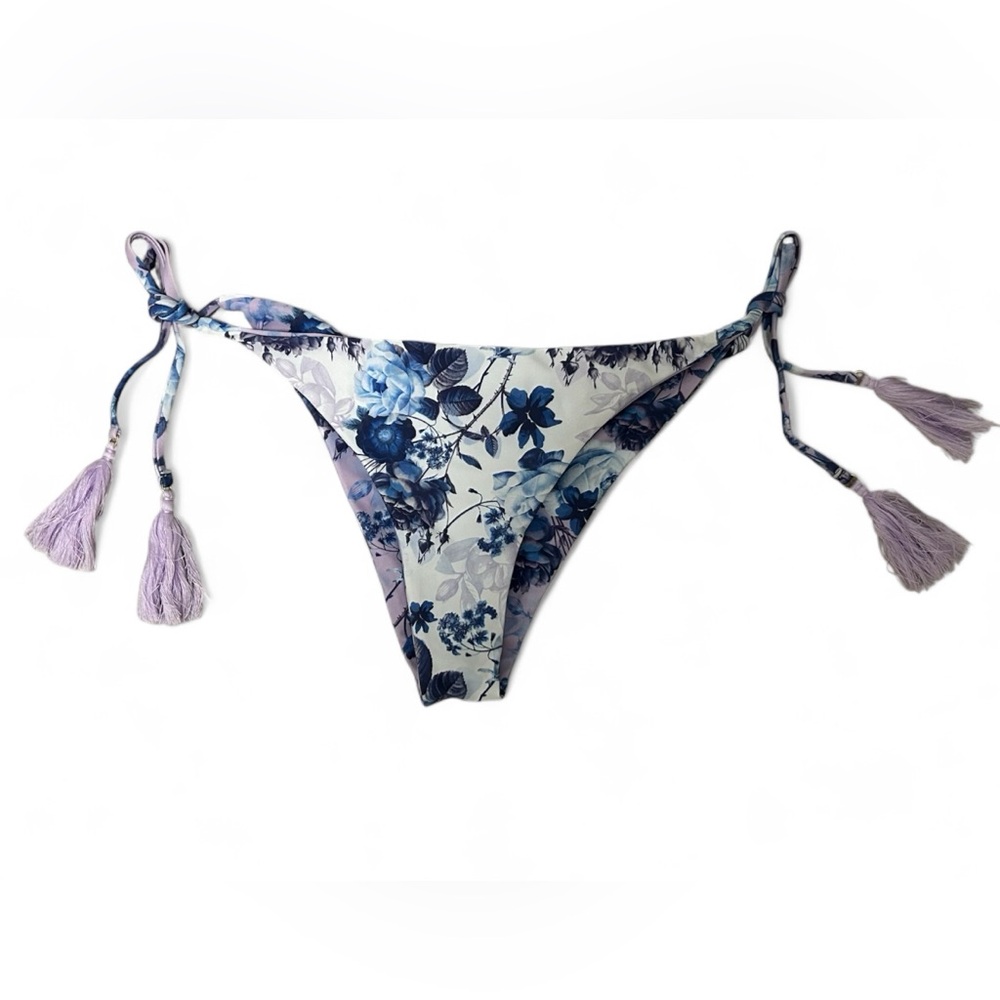 💙 NWT Phax Size M Floral Blue and Purple Bikini Bottom 🎀